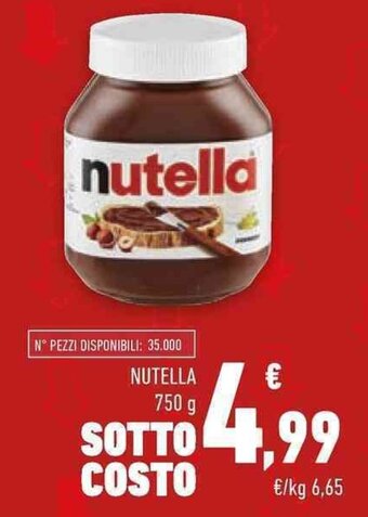 Conad NUTELLA 750 g offerta