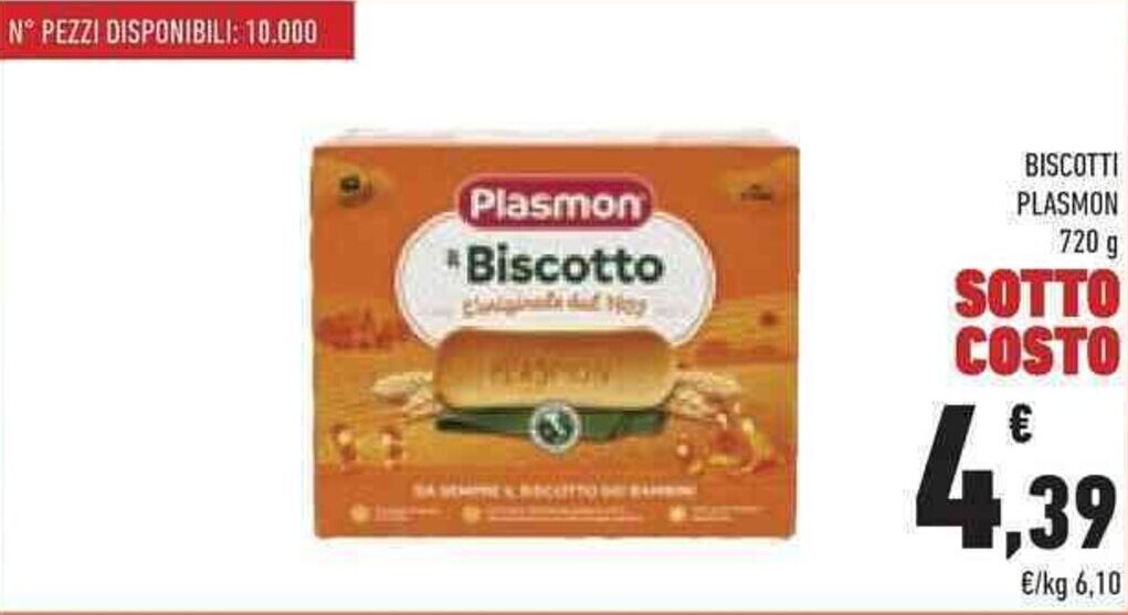 Conad BISCOTTI PLASMON 720 g offerta