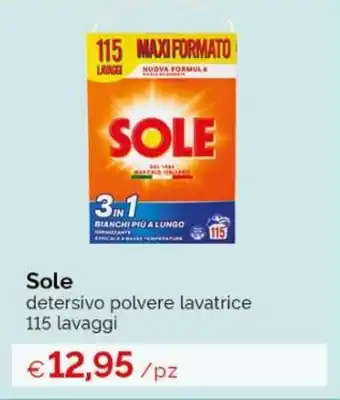 Acqua & Sapone Sole detersivo polvere lavatrice 115 lavaggi offerta