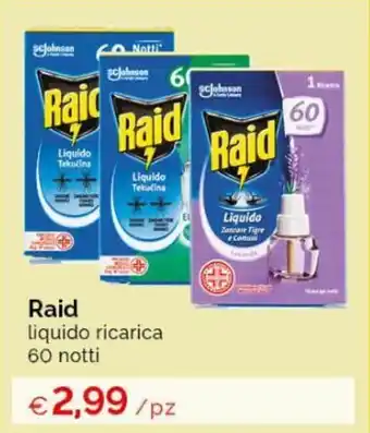 Acqua & Sapone Raid liquido ricarica 60 notti offerta