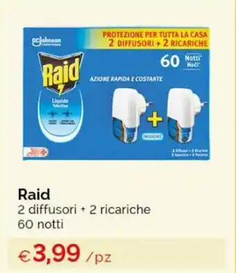 Acqua & Sapone Raid 2 diffusori + 2 ricariche 60 notti offerta