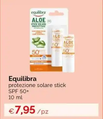 Acqua & Sapone Equilibra protezione solare stick SPF 50+ 10 ml offerta