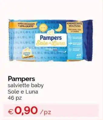 Acqua & Sapone Pampers salviette baby Sole e Luna 46 pz offerta