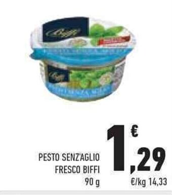 Conad PESTO SENZ'AGLIO FRESCO BIFFI 90 g offerta