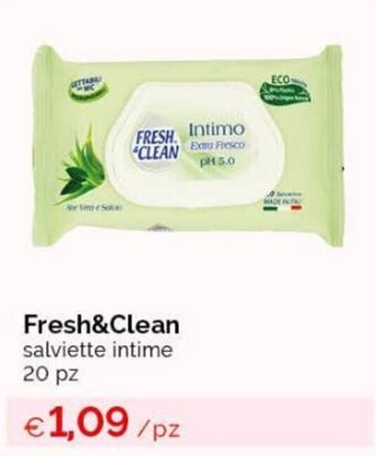 Acqua & Sapone Fresh&Clean salviette intime 20 pz offerta