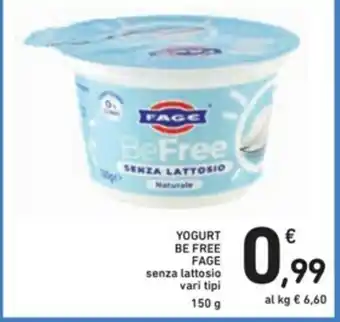 Spazio Conad Fage Be Free Yogurt 150g offerta