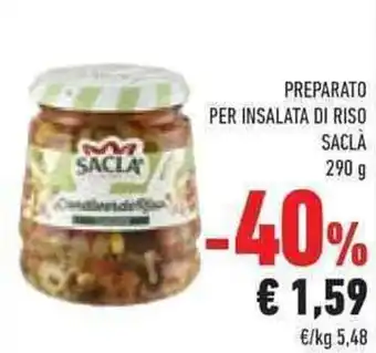 Conad PREPARATO PER INSALATA DI RISO SACLÀ 290 g offerta
