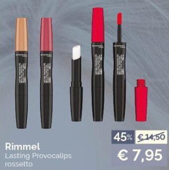Acqua & Sapone Rimmel Lasting Provocalips rossetto offerta