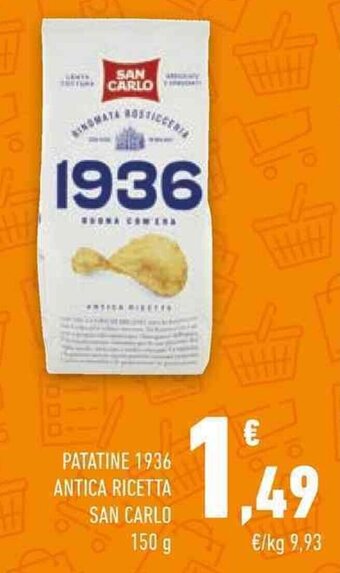 Conad PATATINE 1936 ANTICA RICETTA SAN CARLO 150 g offerta