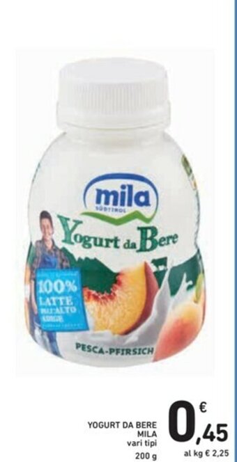 Spazio Conad Mila Yogurt da Bere 200g offerta