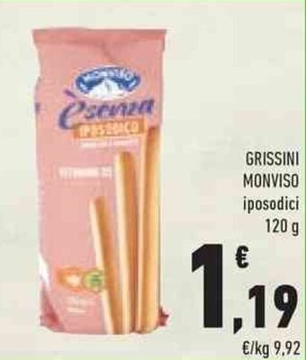 Conad GRISSINI MONVISO iposodici 120 g offerta