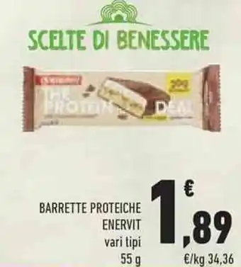 Conad BARRETTE PROTEICHE ENERVIT 55 g offerta