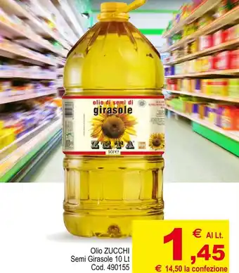Olio ZUCCHI Semi Girasole 10 Lt