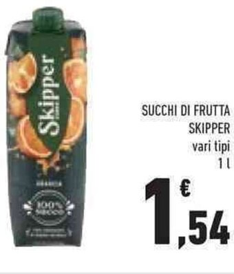 Conad SUCCHI DI FRUTTA SKIPPER vari tipi 1 l offerta