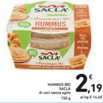 Spazio Conad Saclà Hummus Bio 150g offerta
