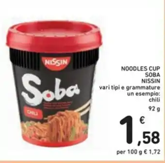 Spazio Conad Nissin Soba Noodles Cup 92g offerta