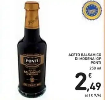 Spazio Conad Ponti Aceto Balsamico di Modena Igp 250ml offerta
