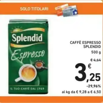 Spazio Conad Splendid Caffè Espresso 500g offerta