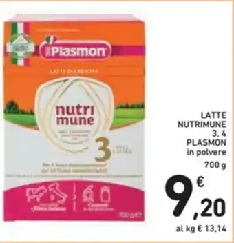 Spazio Conad Plasmon Nutrimune 3, 4 Latte 700g offerta
