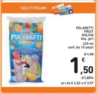 Dolfin Polaretti Fruit 420ml 10 pezzi