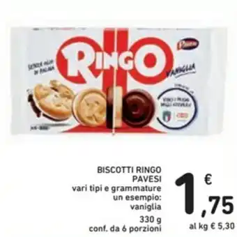 Spazio Conad Pavesi Ringo Biscotti 330g offerta