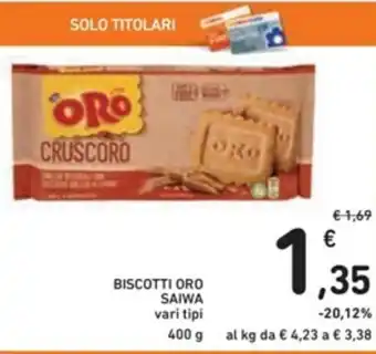 Spazio Conad Saiwa Biscotti Oro 400g offerta