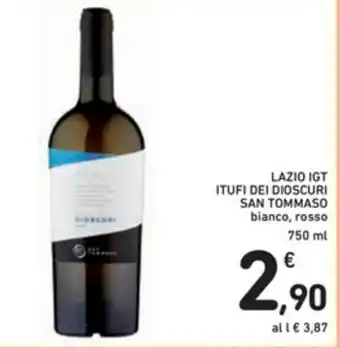 San Tommaso Itufi dei Dioscuri Lazio Igt 750ml