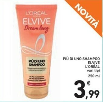 Spazio Conad L'Oréal Elvive Più di Uno Shampoo 250ml offerta