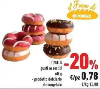 DONUTS gusti assortiti 60 decongelato