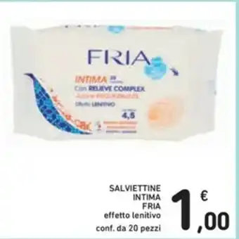 Spazio Conad Fria Intima Salviettine 20 pezzi offerta