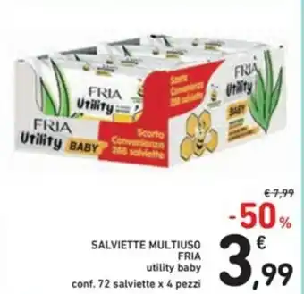 Spazio Conad Fria Salviette Struccanti Multiuso 72 salviette x 4 pezzi offerta