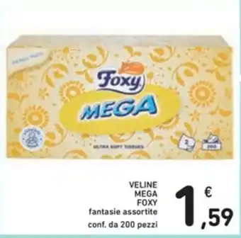 Spazio Conad Foxy Mega Veline 200 pezzi offerta