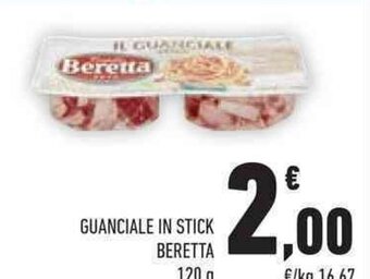 Conad GUANCIALE IN STICK BERETTA 120 g offerta