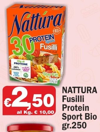 NATTURA Fusilli Protein Sport Bio gr.250