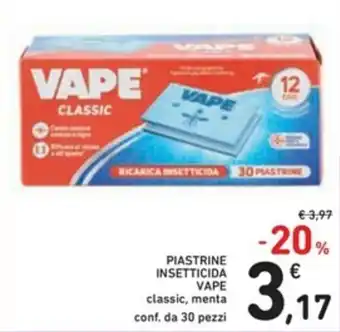 Spazio Conad Vape Piastrine Insetticida 30 pezzi offerta