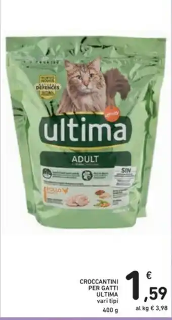 Spazio Conad Ultima Croccantini per Gatti 400g offerta
