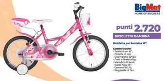 BigMat BICICLETTA BAMBINA offerta