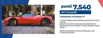 GIFT VOUCHER "ESPERIENZA IN FERRARI X 2"