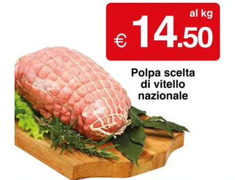 Polpa scelta di vitello nazionale