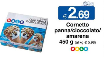 Cornetto panna/cioccolato/ amarena 450 g