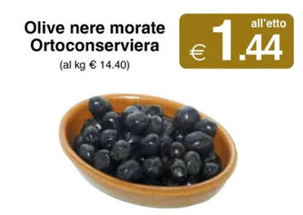 Sì con te Olive nere morate Ortoconserviera offerta