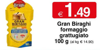 Gran Biraghi formaggio grattugiato 100 g