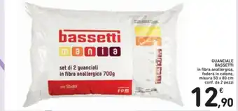 Spazio Conad Bassetti Guanciale 50x80cm 2 pezzi offerta