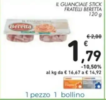 Spazio Conad Beretta Fratelli Il Guanciale Stick 120g offerta