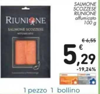 Spazio Conad Riunione Scozzese Salmone 100g offerta