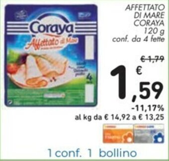 Spazio Conad Coraya Affettato di Mare 120g offerta