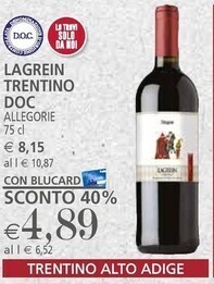 Il Gigante Allegorie lagrein trentino doc offerta