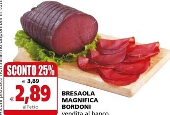 Il Gigante Bordoni bresaola magnifica offerta