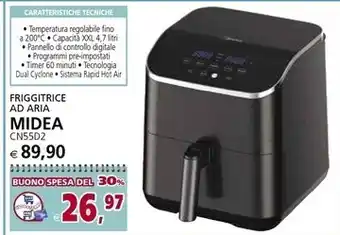 Midea friggitrice ad aria cn55d2