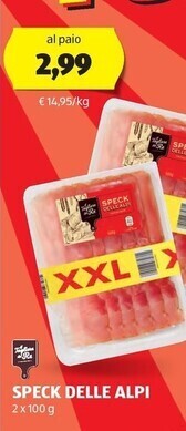 ALDI Il tagliere del re speck delle alpi offerta